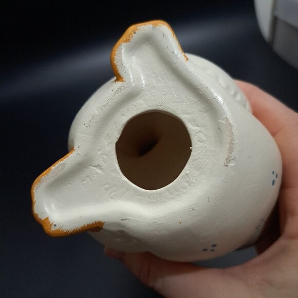 Vintage 1987 Female Duck Figurine With Blue Bonnet & Orange Feet - Picture 13 of 13